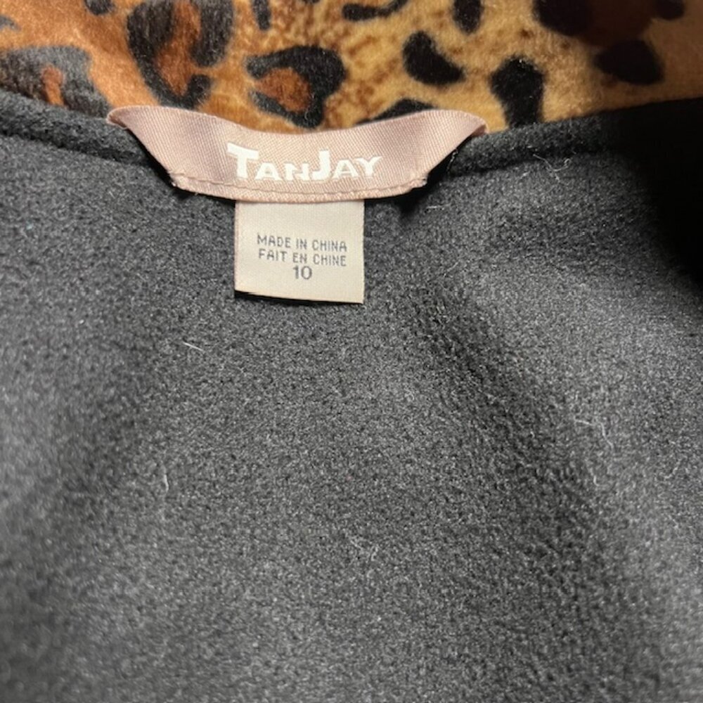 Tan Jay Black, Brown & Beige Animal Print Jacket Size 10 - Picture 9 of 9